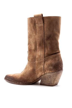 Stivaletto Texano in camoscio beige ELENA IACHI | E4732DUNE